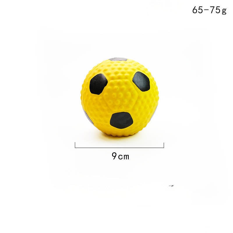 Indestructible Chew Ball Dog Toy - Squeaking Mental Stimulation & Dental Teething Toy for Dog