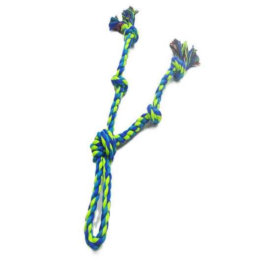 Indestructible Dog Rope Toy - Interactive Tug & Chew for Aggressive Chewers