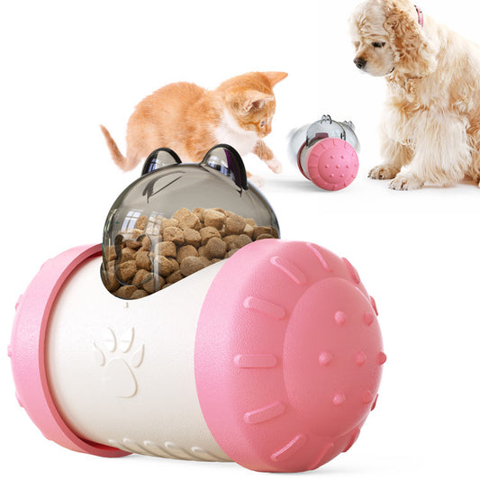 Wobble & Feed Treat Ball - Slow Feeder Puzzle Toy for Dogs' Mental Stimulation