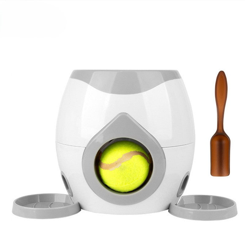 Auto-Fetch & Feed Trainer - Interactive Dog Ball Launcher with Treat Dispenser Toy