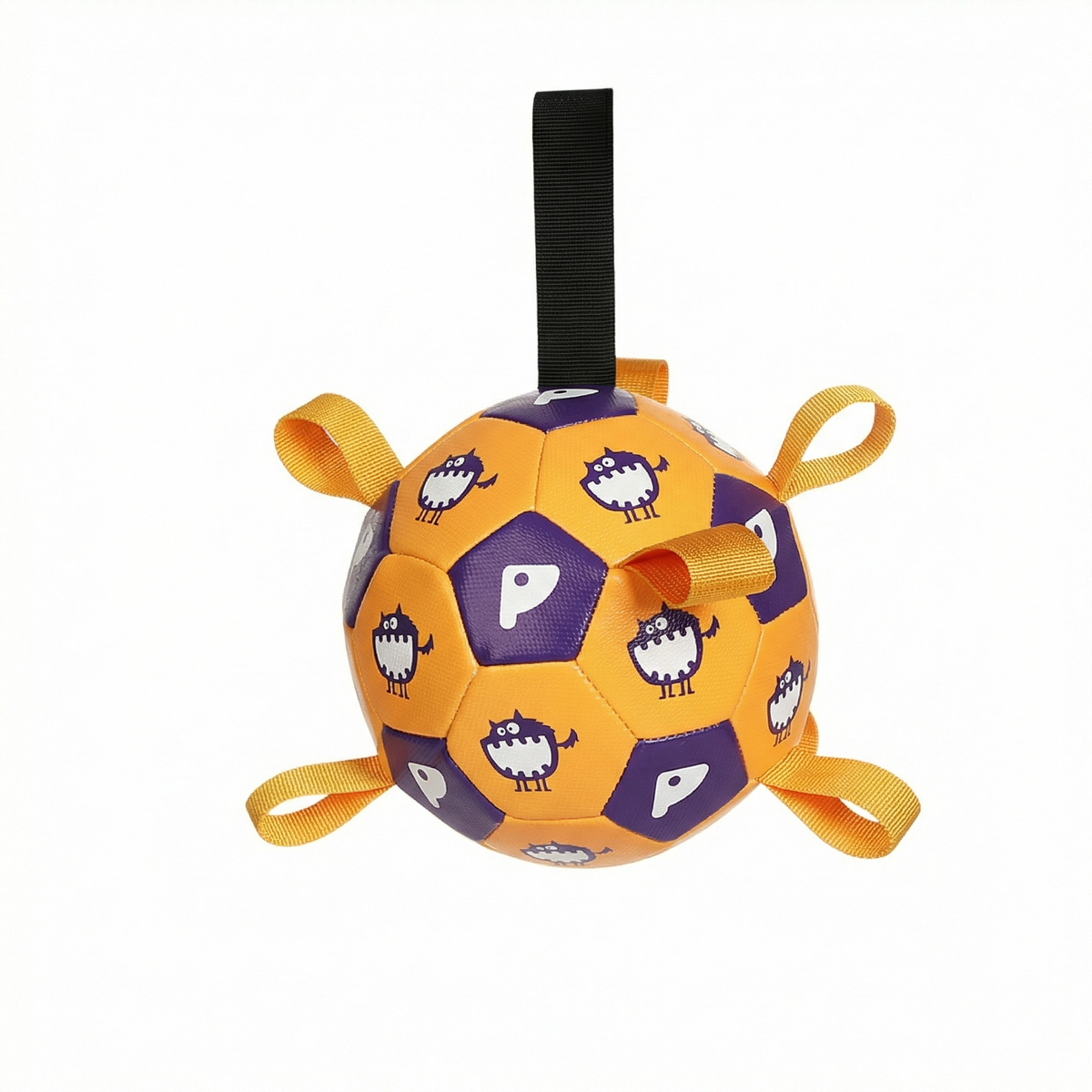 Ultra-Tough Soccer Dog Ball - Outdoor Chew Proof Training Toy with Squeaker