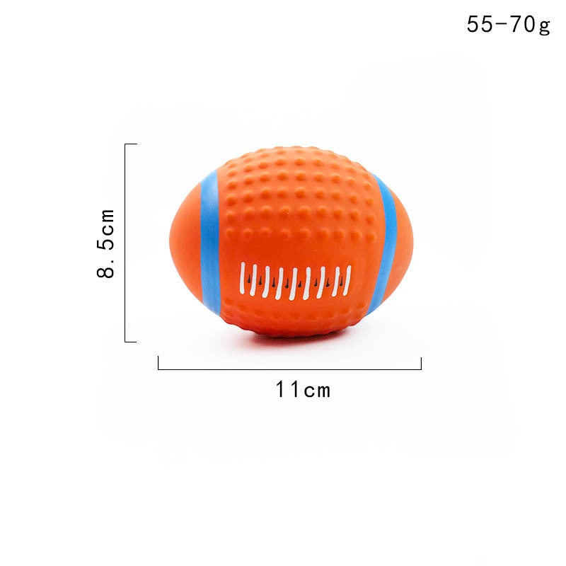 Indestructible Chew Ball Dog Toy - Squeaking Mental Stimulation & Dental Teething Toy for Dog