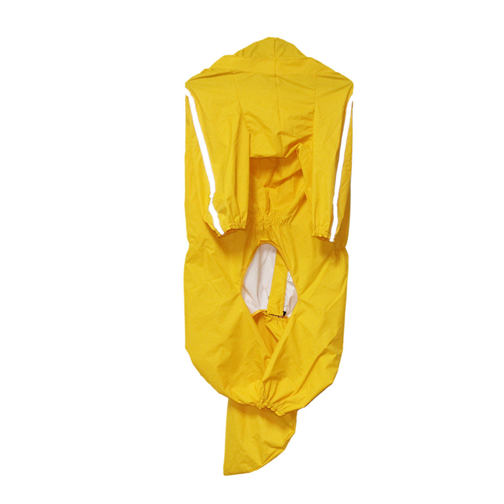 Full Coverage Dog Raincoat for Large Breeds - Waterproof All-Weather Coat for Border Collies, Golden Retrievers, Labradors