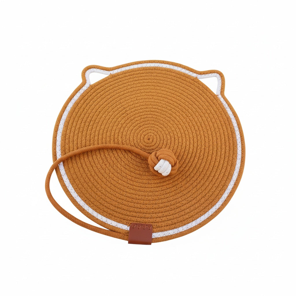 Cat Scratching Pad & Sleeper - Year-Round Sisal Toy, Scratch-Resistant & Shed-Free