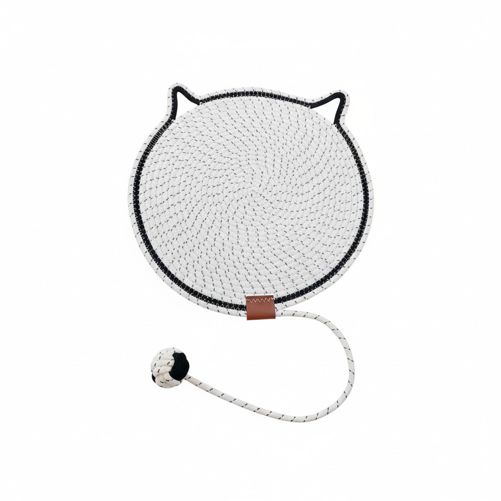 Cat Scratching Pad & Sleeper - Year-Round Sisal Toy, Scratch-Resistant & Shed-Free