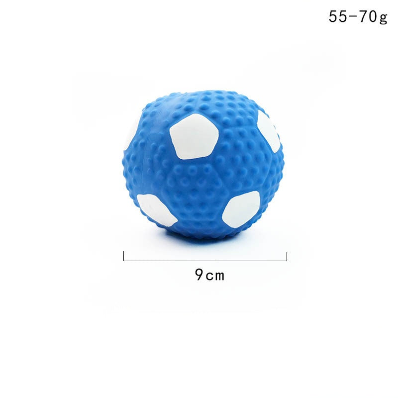 Indestructible Chew Ball Dog Toy - Squeaking Mental Stimulation & Dental Teething Toy for Dog