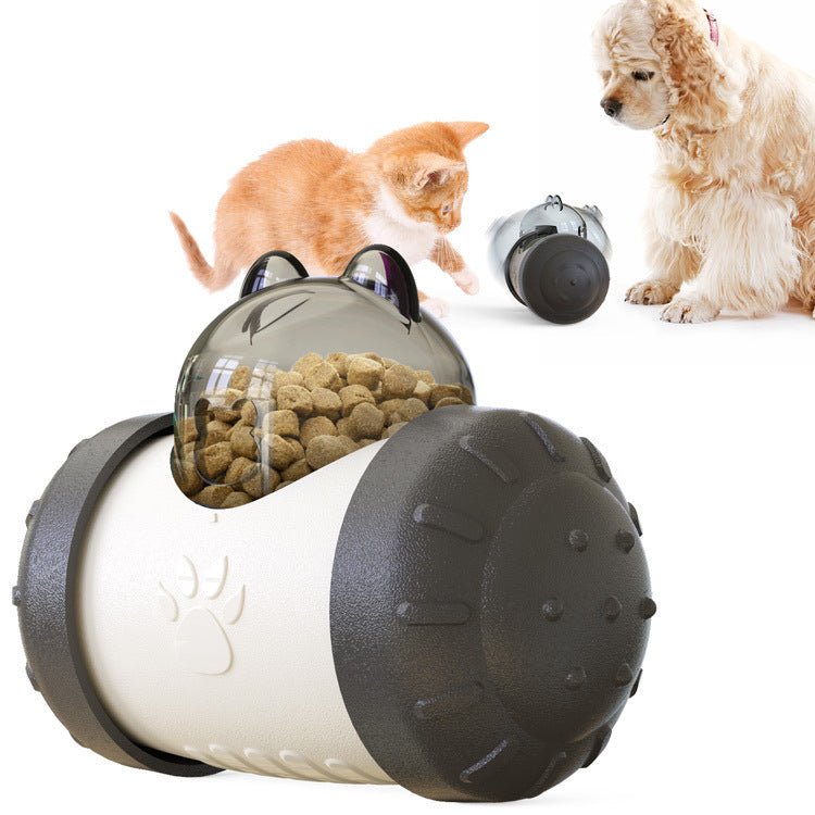 Wobble & Feed Treat Ball - Slow Feeder Puzzle Toy for Dogs' Mental Stimulation