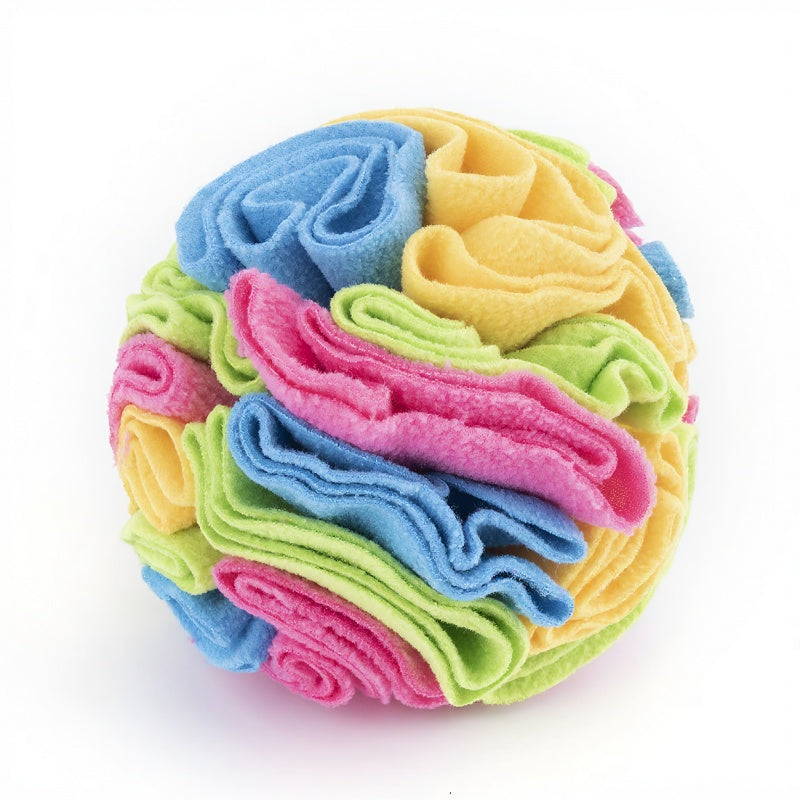 Snuffle Ball Treat Toy - Interactive Dog Sniffing Puzzle for Foraging Fun & Slow Feeding