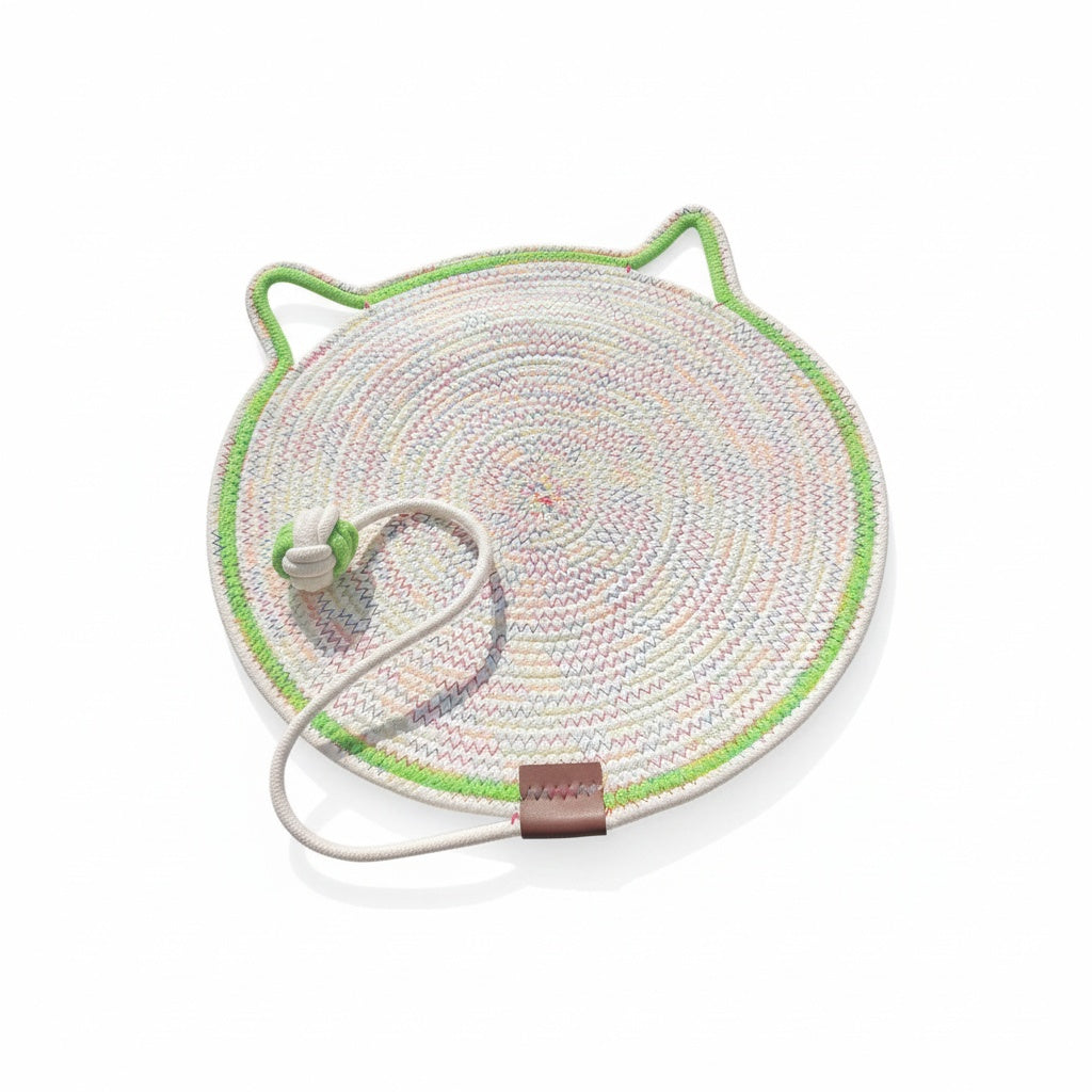 Cat Scratching Pad & Sleeper - Year-Round Sisal Toy, Scratch-Resistant & Shed-Free