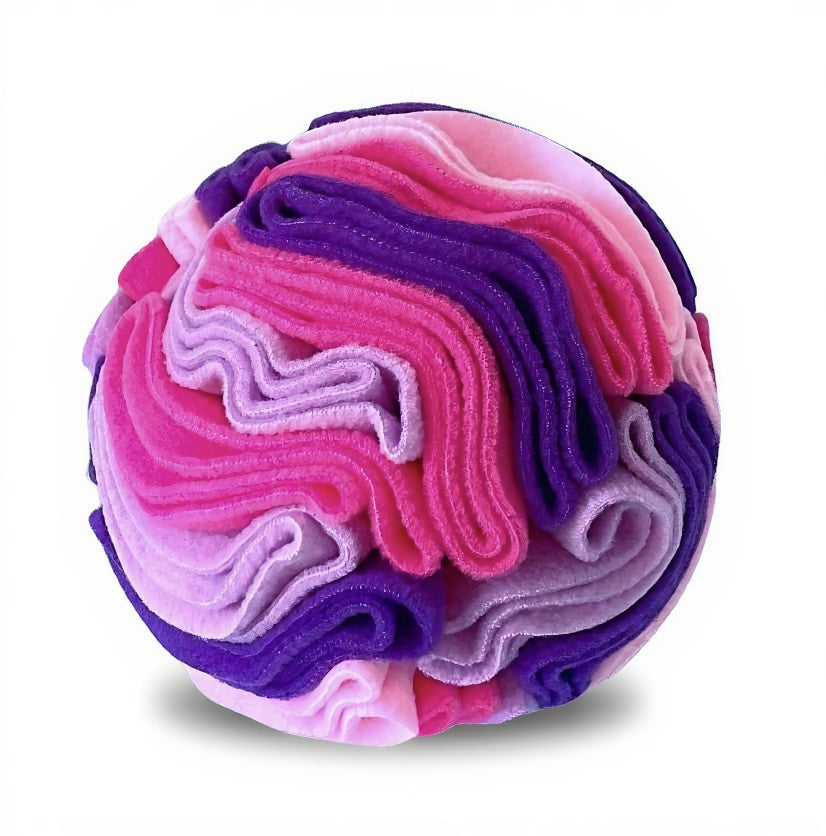Snuffle Ball Treat Toy - Interactive Dog Sniffing Puzzle for Foraging Fun & Slow Feeding
