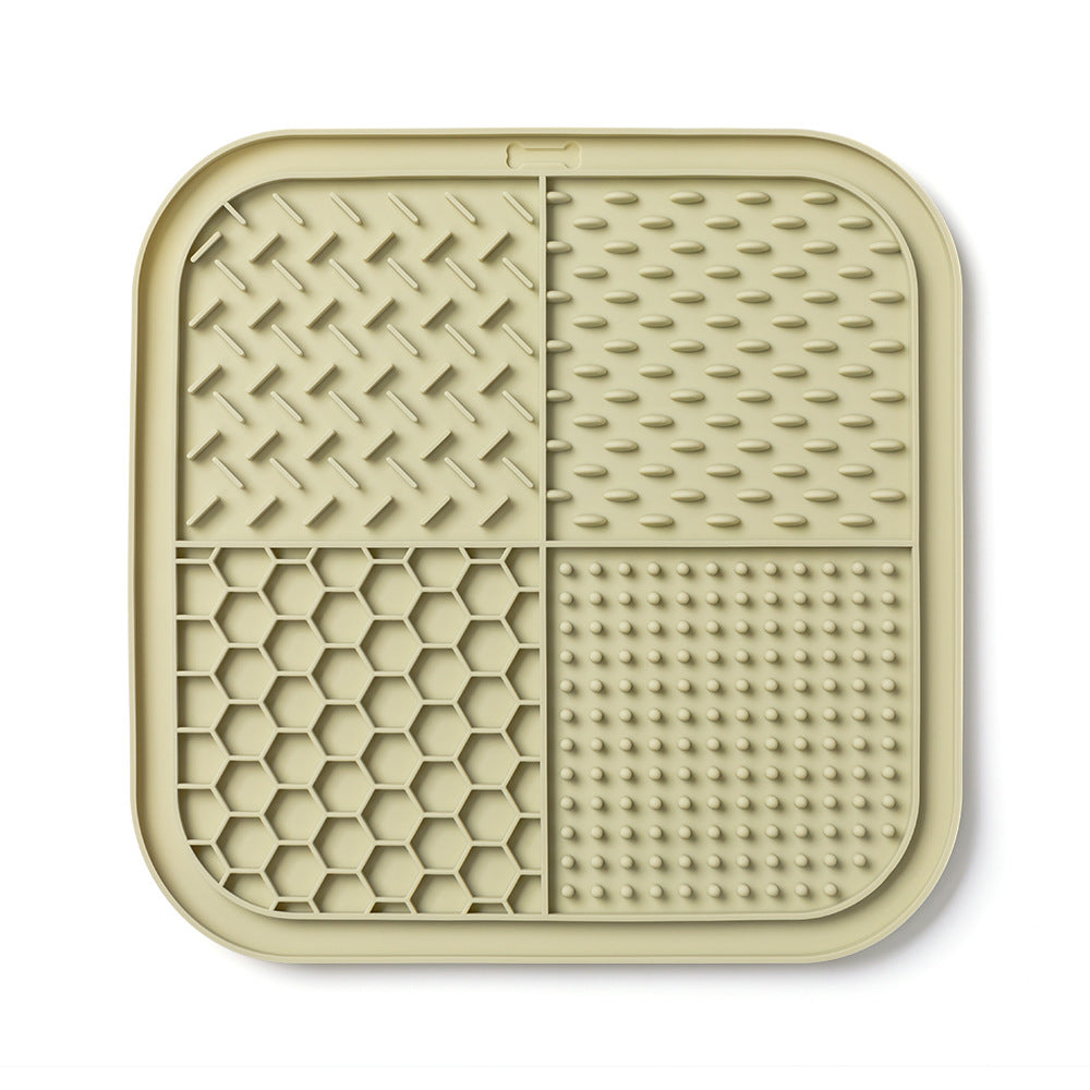Pet Licking Mat with Suction Cups - Slow Feeder Silicone Pad for Dogs & Cats