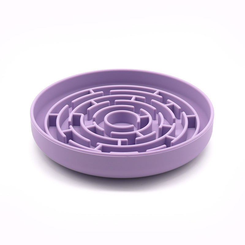 Silicone Lick Mat Bowl - Slow Feeder with Suction Cups for Dogs & Cats