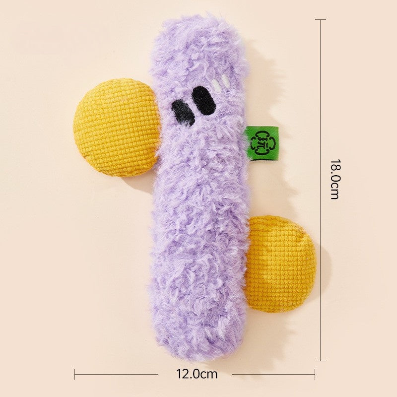 New Animal Squeaky Plush Dog Toys - Crinkle & Chew Resistant for Puppy Teething