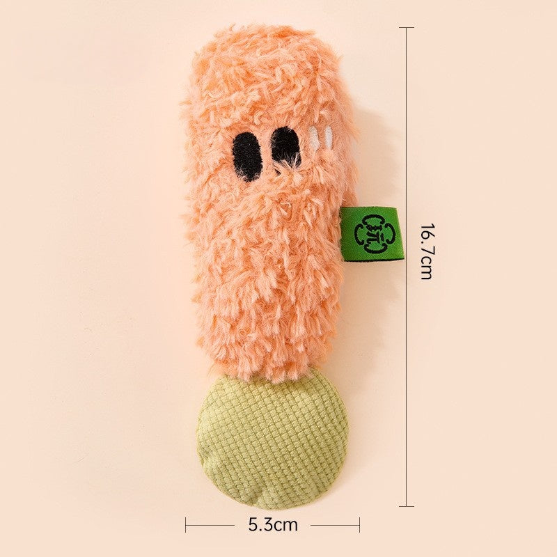 New Animal Squeaky Plush Dog Toys - Crinkle & Chew Resistant for Puppy Teething