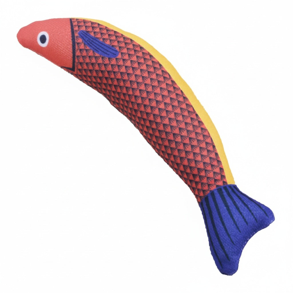 Realistic Catnip Fish Toy - Saury Shape, Durable Kicker for Boredom & Play