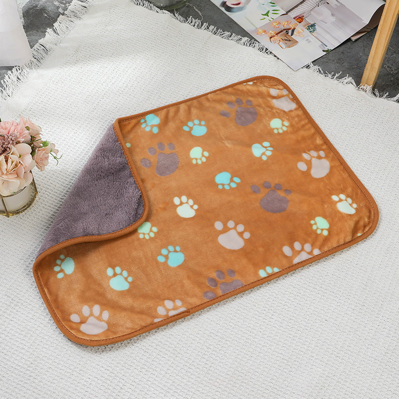 Waterproof Pet Throw Blanket - Flannel Top, Reversible, Machine Washable