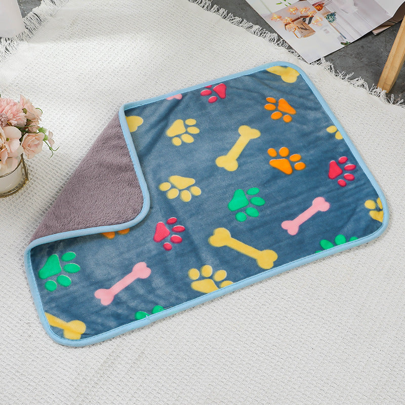 Waterproof Pet Throw Blanket - Flannel Top, Reversible, Machine Washable