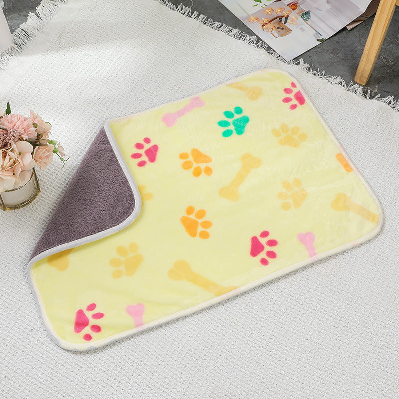 Waterproof Pet Throw Blanket - Flannel Top, Reversible, Machine Washable