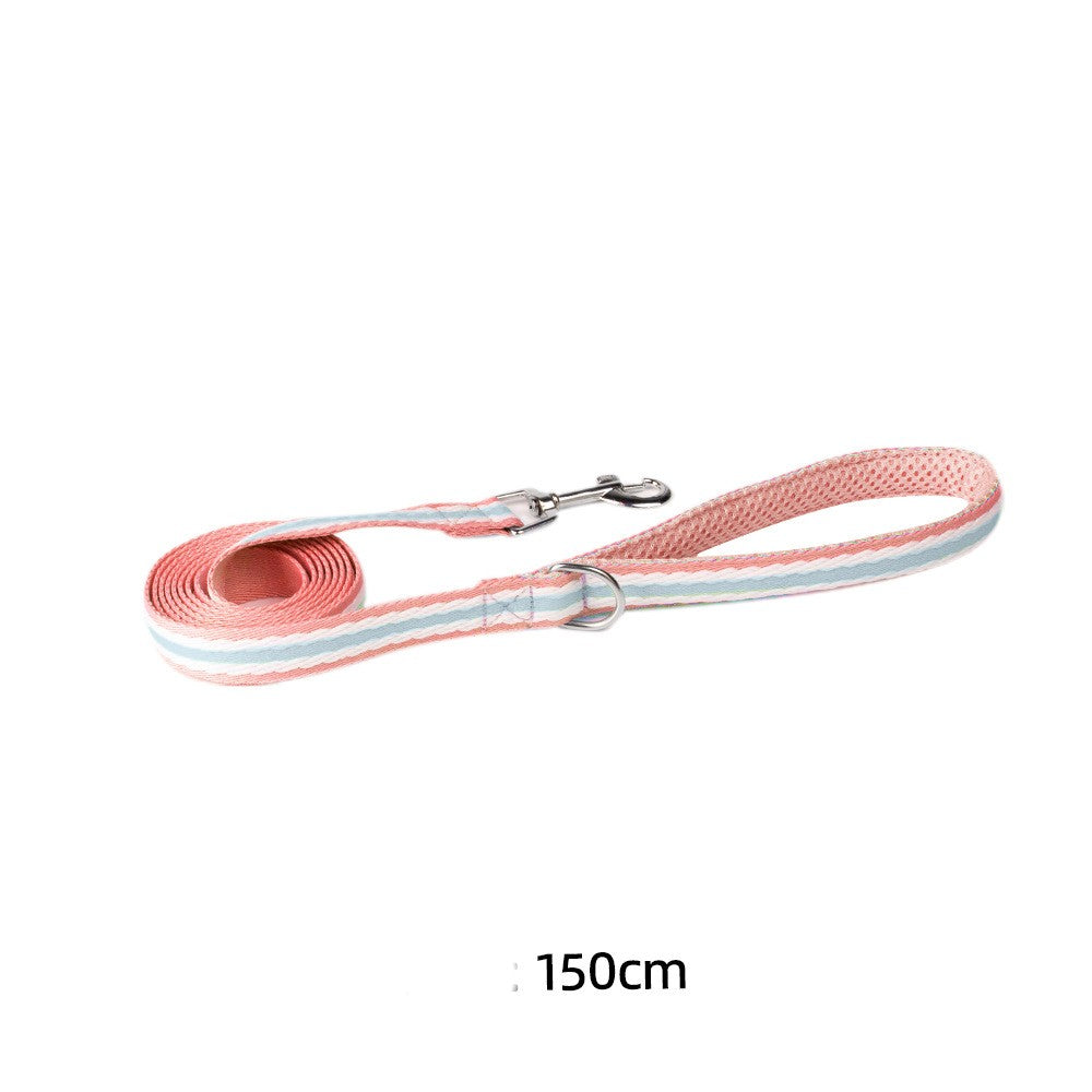 Dog Harness and Leash Set - Reflective, Colorful “Dopamine” Colors for Small Dogs