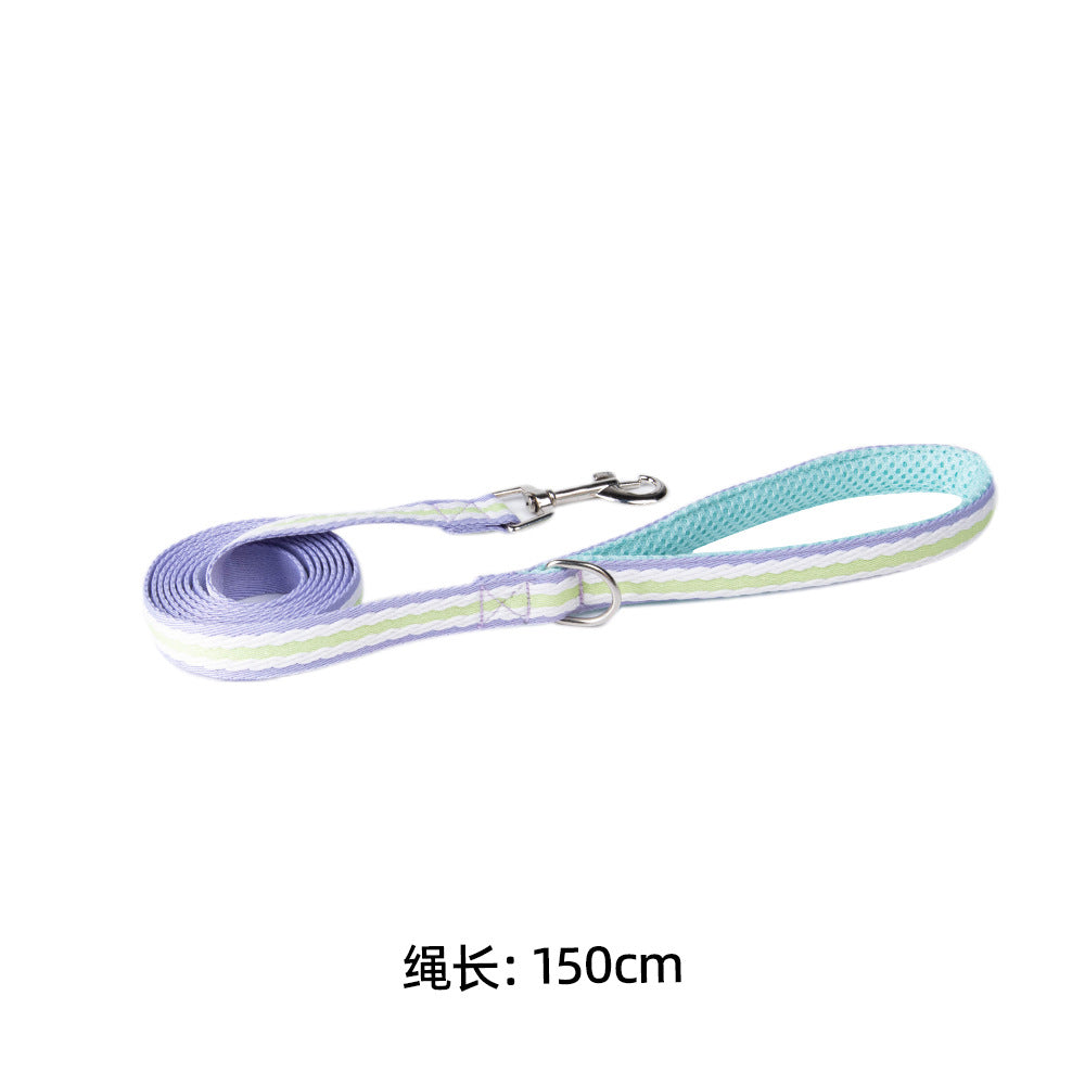 Dog Harness and Leash Set - Reflective, Colorful “Dopamine” Colors for Small Dogs