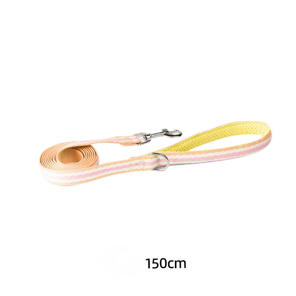 Dog Harness and Leash Set - Reflective, Colorful “Dopamine” Colors for Small Dogs