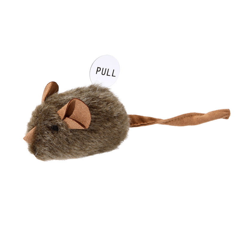 Interactive Touch-Activated Squeaky Mouse Cat Toy
