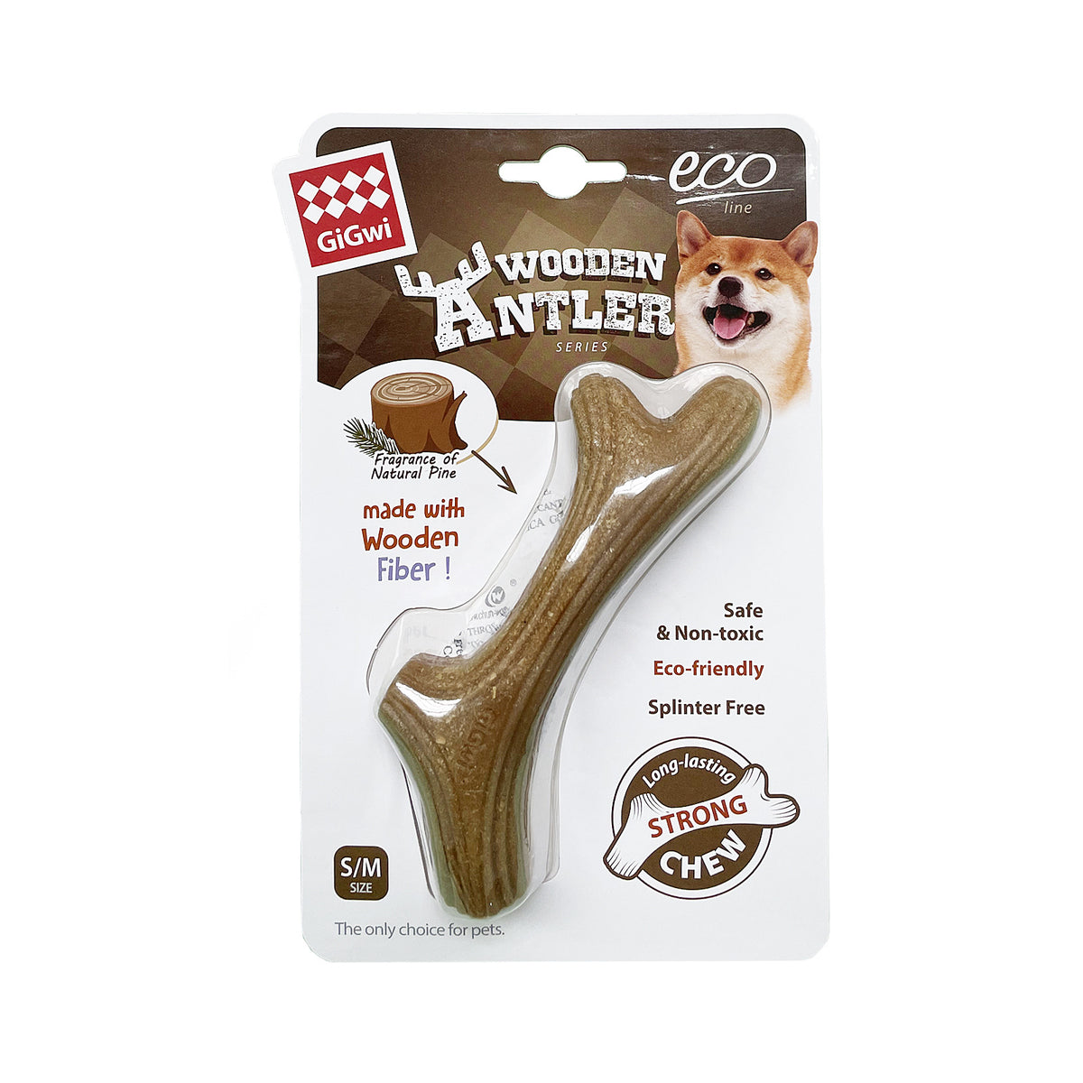 Natural Pine Deer Antler Chew - Durable Dog Chew Toy