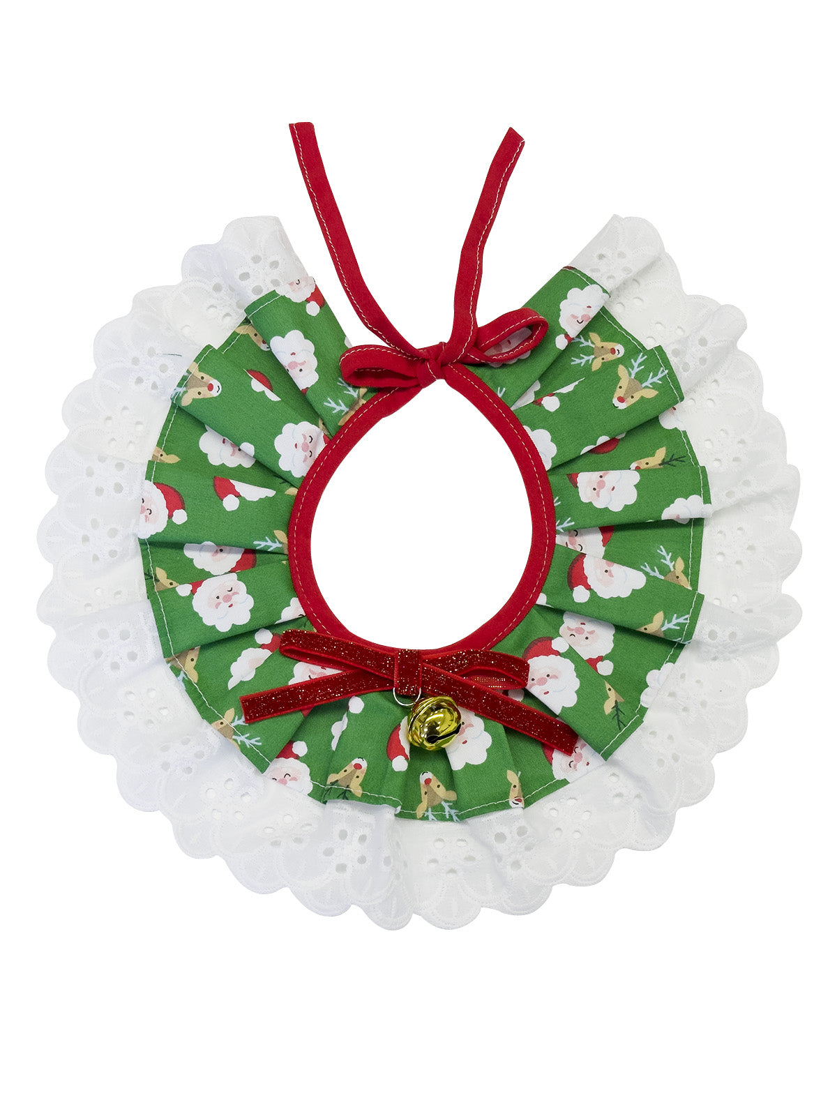 Cat Dog Collar Bandana Bowknot Christmas Bell