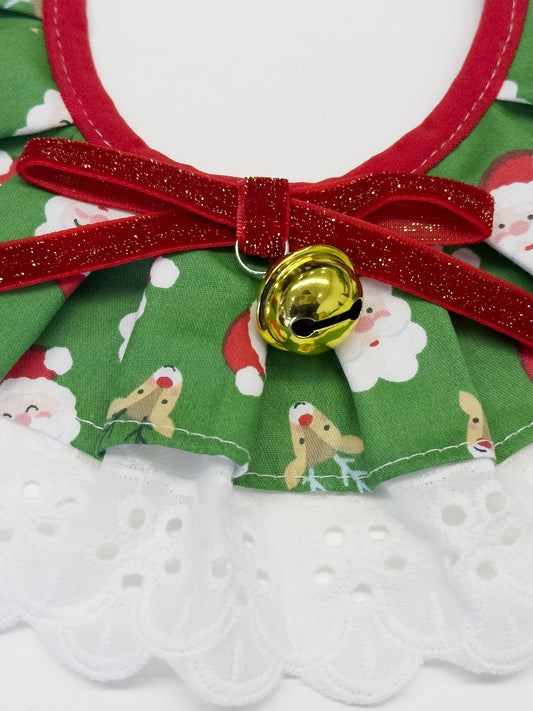 Cat Dog Collar Bandana Bowknot Christmas Bell