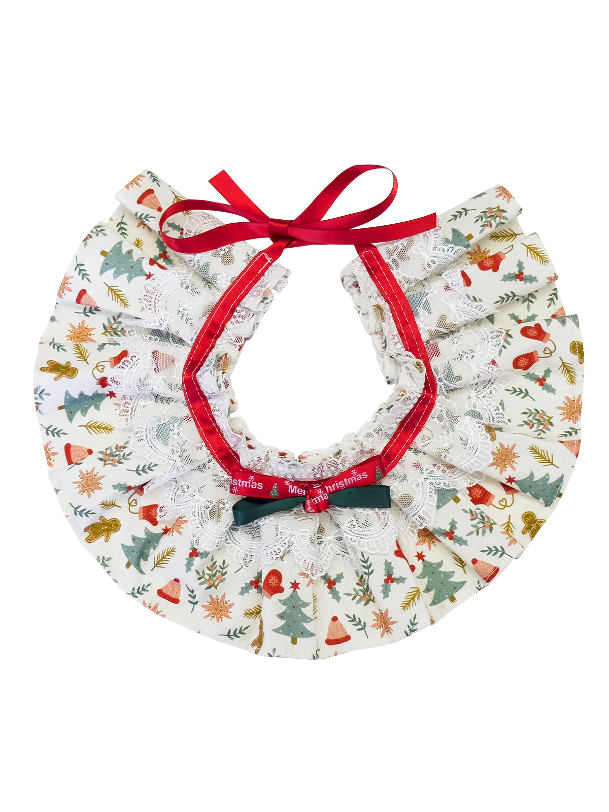 Cat Dog Collar Bandana Bowknot Christmas